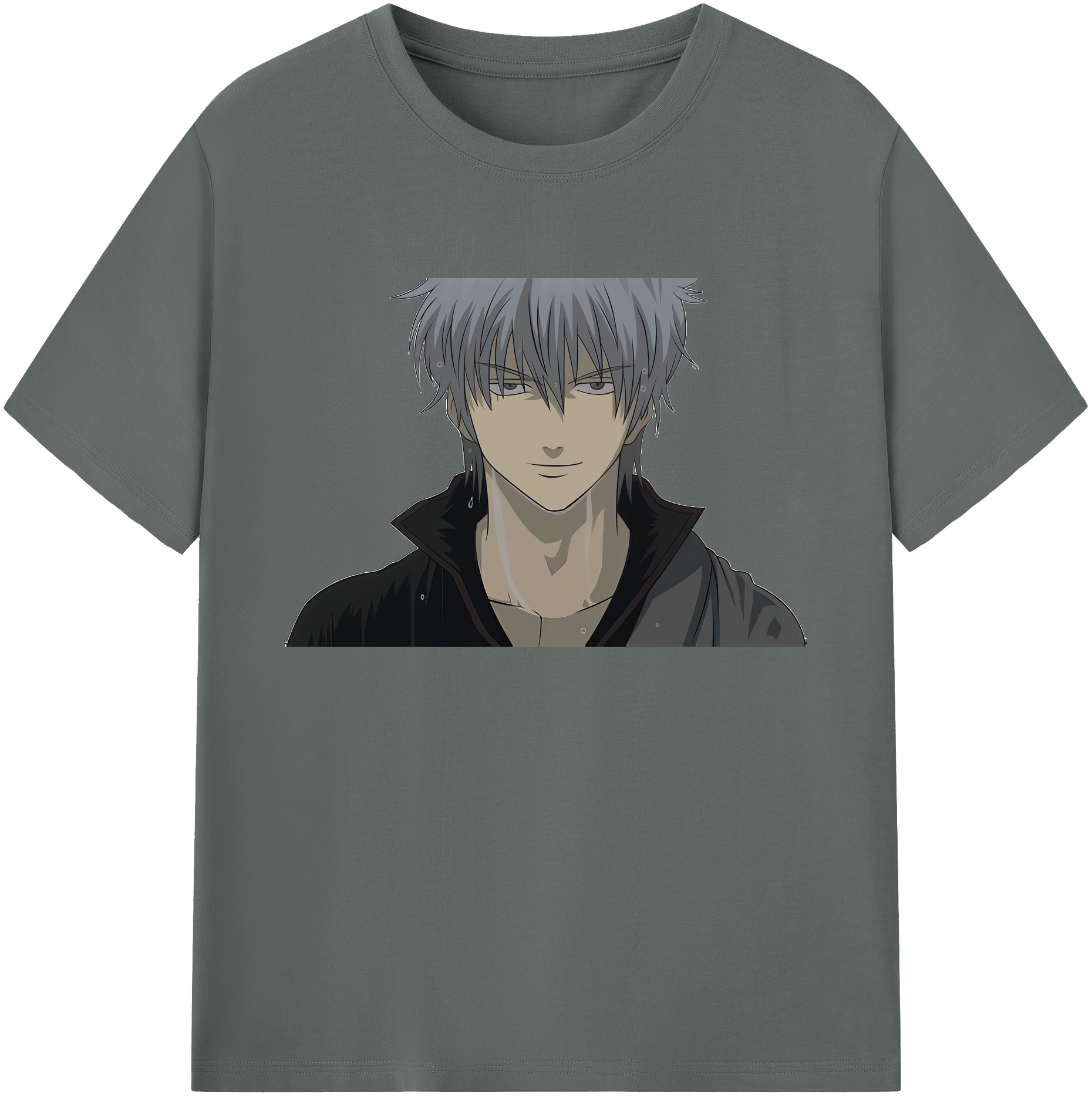 （画像用） ぎんたま 坂田銀時（さかたぎんとき） 神楽 志村新八（しむら しんぱち） GINTAMA Sakata Gintoki Kagura Shimura Shinpachi 綿100％ メンズ半袖Tシャツ｜肌触りやわらか＆通気性